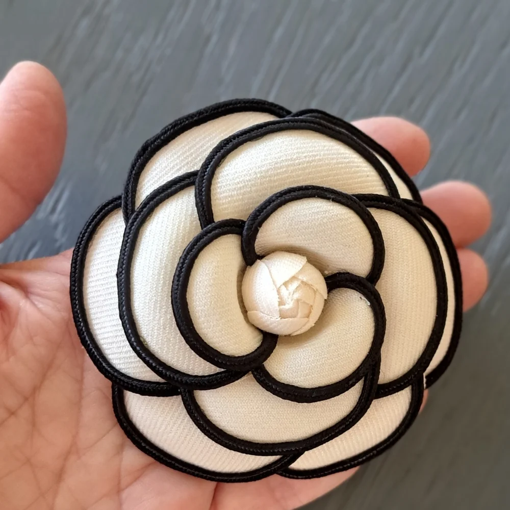 Chanel Style Camelia Hair Clip & Brooch - Picture 3 of 6